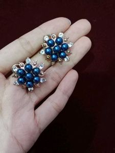 Blue Pearl Earrings