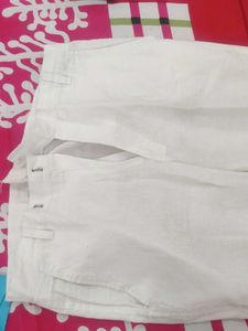 White Casual Pants