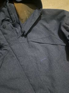 Blue Hooded Outdoor Jacket