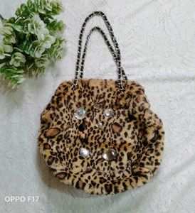 Animal Print Furr Bag