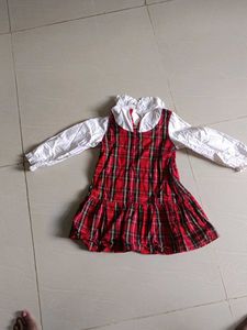 Girls Plaid Dress