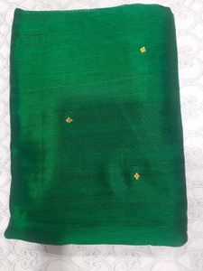 Green saree with blouse