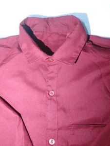 Maroon Casual Shirt