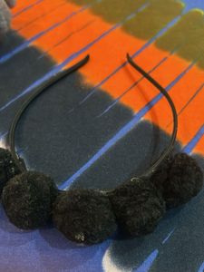 Pom Headbands - Black &amp; Gra
