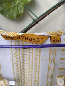 Mustard a Line Kurta