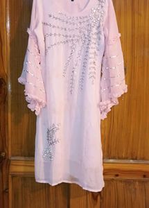 Blush Beaded Floral Top