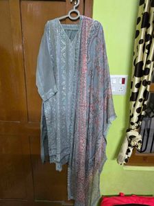 Elegant Grey Kurta Set