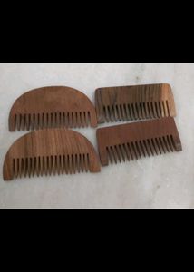 Wooden Hair Combs (Set of 4)