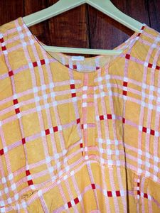 Girls&#39; Orange Frock – Elegant &amp; Stylish (42” Lengt