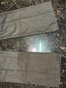 Gray Flared Pants