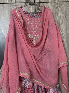 Pink Anarkali Kurti