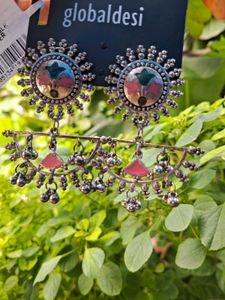 Ethnic Silver Earrings