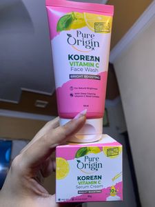 Pure Origin Combo Of Face Wash And Serum
