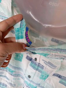 Patterned 3/4 Sleeve Top