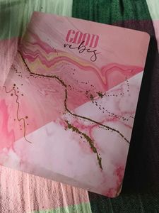 Good Vibes Pink Marble Notebook