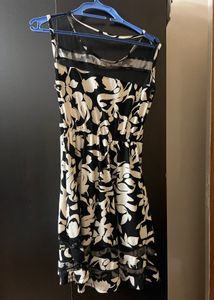 Floral Black Dress