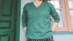 Forest Green Grunge  Sweater