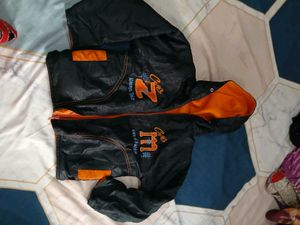 reversible Boys Black & Orange Jacket