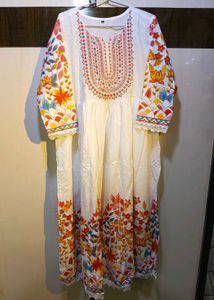 Embroidered White Suit Set