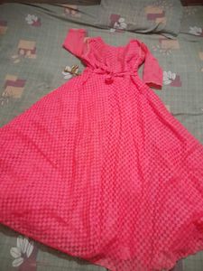 Pink Anarkali Dress