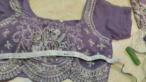 Indo western outfit with crop shrug