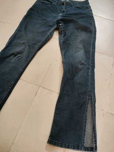 Bootcut Jeans with Slit