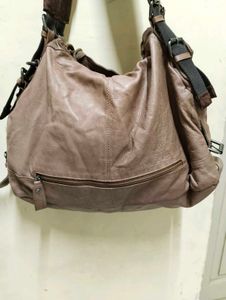 Leather Hobo Bag Made in Italy Tag Not Present