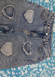 URBANIC - Blue Distressed Look Jeans