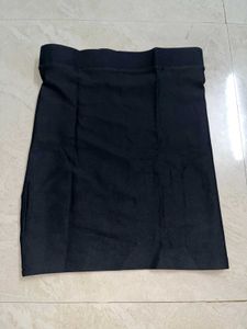 Cute Blue Top &amp; Black Skirt Set