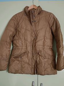 Nude Color Winter Jacket For Girls 40&#34; Chest
