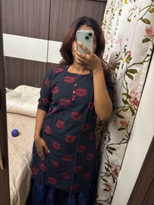 Rosy Black Kurti