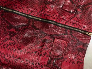 Snake Print Mini Skirt