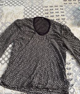 Women’s Sheer Printed  Top