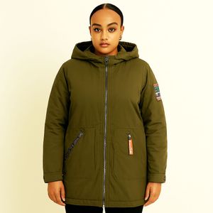 Olive Green Hooded Jacket