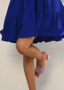 Poplin  blue dress