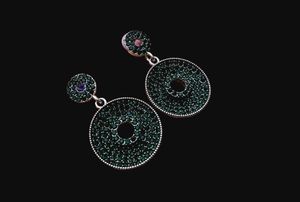 Emerald Green Dangle Earrings