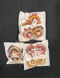 Minakari Jhumar Earrings 1 Pair
