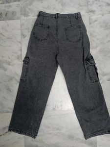 Women&#39;s Cargo Jeans Grey