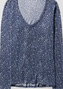 Floral Print Long Sleeve Top