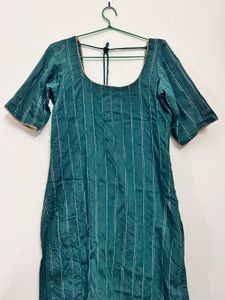 Green Striped Kurti
