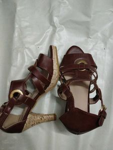 Strappy Brown Heels