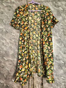 Floral mini Wrap Dress