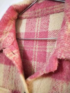 SAVANA Pink Plaid Jacket/ Coat