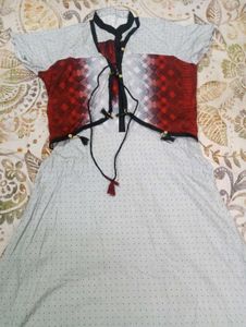 Jacket Style Long Kurti