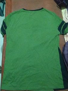 Green And Black Color T-shirt From Wrath Brand