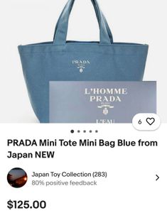 Prada Novelty Tote Bag