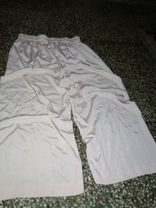 Silk White Kameez Plazzo Set
