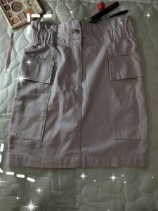 H&M Twill Paper Bag Skirt