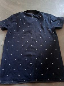 Patterned Polo T-Shirt