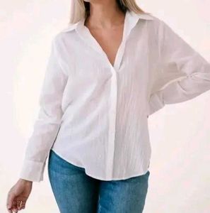 White Button-Down Shirt